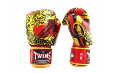 Боксерские перчатки Twins Special FBGVL3-52 Dragon red gold 16 oz