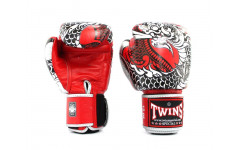 Боксерские перчатки Twins Special FBGVL3-52 Dragon red silver 14 oz