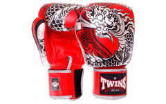 Боксерские перчатки Twins Special FBGVL3-52 Dragon red silver 14 oz