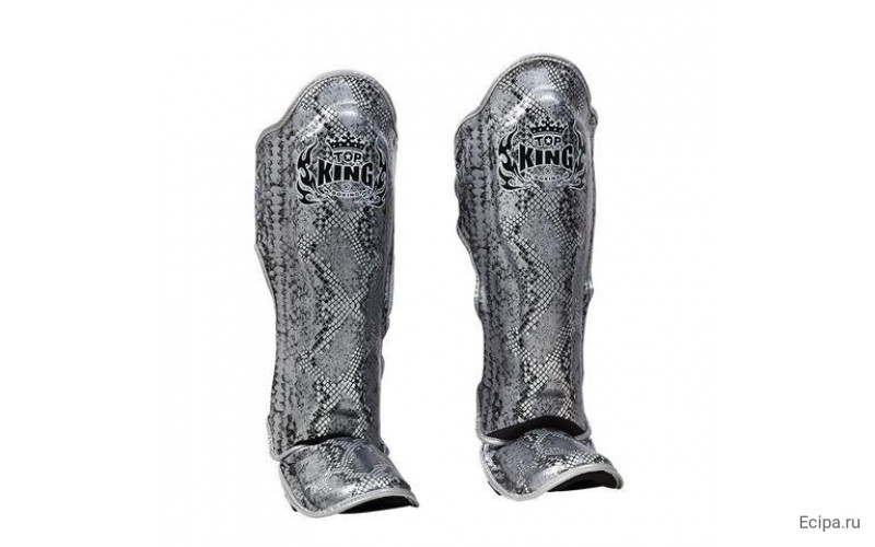 Защита голени Top King Shinguards Super Snake TKSGSS02 Black(Silver) - M