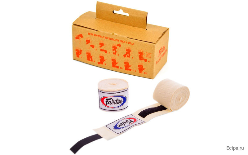 Бинты боксерские HW2 Fairtex white 4.5 м
