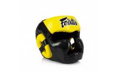 Шлем Fairtex HG13 black yellow (Full Head) XL