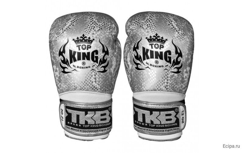 Боксерские перчатки TKB Snake Black Silver 10 oz