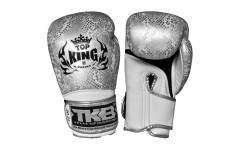 Боксерские перчатки TKB Snake White Silver 12 oz
