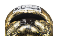 Боксерский шлем Top King Gold / Black "Snake Edition" Head Guard M