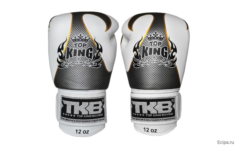 Боксерские перчатки Top King Boxing Empower White Silver 10 oz