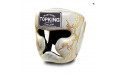 Боксерский шлем Top King Gold / White Snake Edition Head Guard L