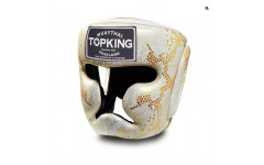 Боксерский шлем TKHGSS-02 WH\GD Gold "Snake Edition" Head Guard L