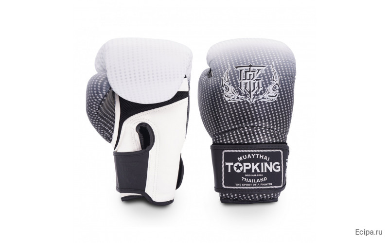Боксерские перчатки Top King Boxing SUPER AIR STAR silver 16 oz