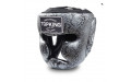 Боксерский шлем Top King Silver / Black Snake Edition Head Guard XL