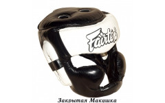 Шлем Fairtex HG13 black white (Full Head) XL