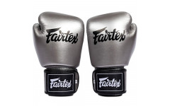 Боксерские перчатки Fairtex BGV1C-PLUS gun metallic 12 oz