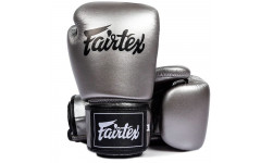 Боксерские перчатки Fairtex BGV1C-PLUS gun metallic 16 oz