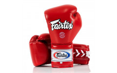 Перчатки боксерские на шнурке Fairtex BGL7 red 10 oz