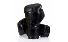 Боксерские перчатки Fairtex BGV14 Solid Black 16 oz