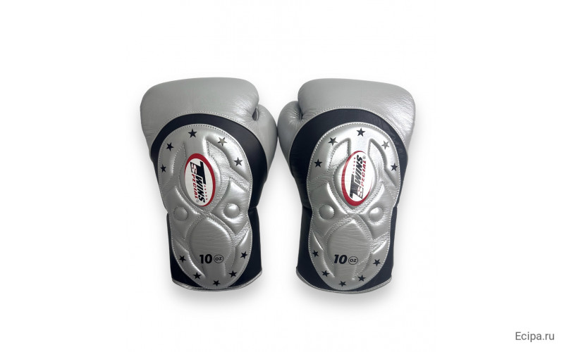 Боксерские перчатки Twins BGVL6 MK Silver 16 oz