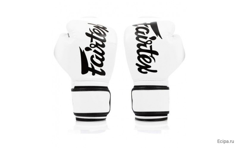 Боксерские перчатки Fairtex BGV14 white 16 oz