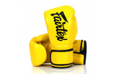 Боксерские перчатки Fairtex BGV14 yellow 12 oz