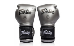 Боксерские перчатки Fairtex BGV9C-PLUS gun metallic 12 oz
