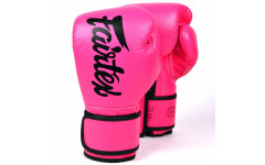 Боксерские перчатки Fairtex BGV14 pink-black 16 oz