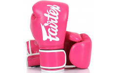 Боксерские перчатки Fairtex BGV14 pink-white 14 oz