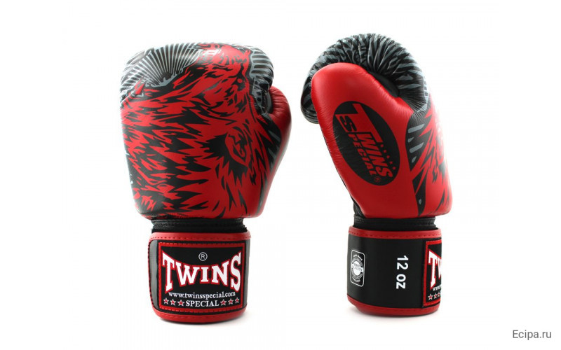 Боксерские перчатки Twins FBGVL50 red 10 oz