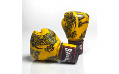 Боксерские перчатки Twins Special FBGVL3-49 yellow black 14 oz