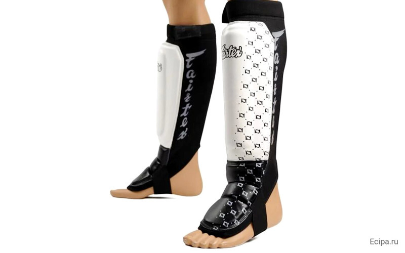 Защита голени Fairtex SP6 white XL