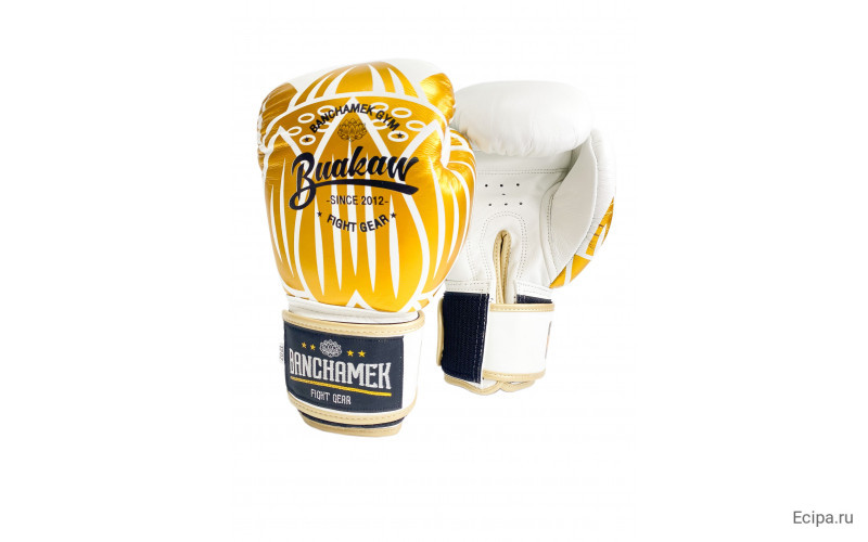 Премиальные боксерские перчатки Banchamek Gym BGL-GL3 white 12 oz