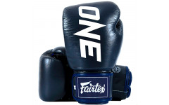 Боксерские перчатки Fairtex One ChampionShip blue 14 oz