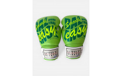 Боксёрские перчатки TKB ACTIVE MUAYTHAI green 12 oz